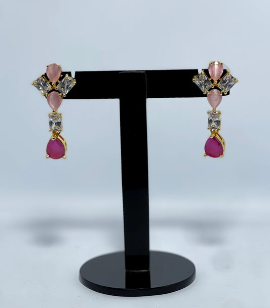 Blush Royale 1-Carat Drop Earrings