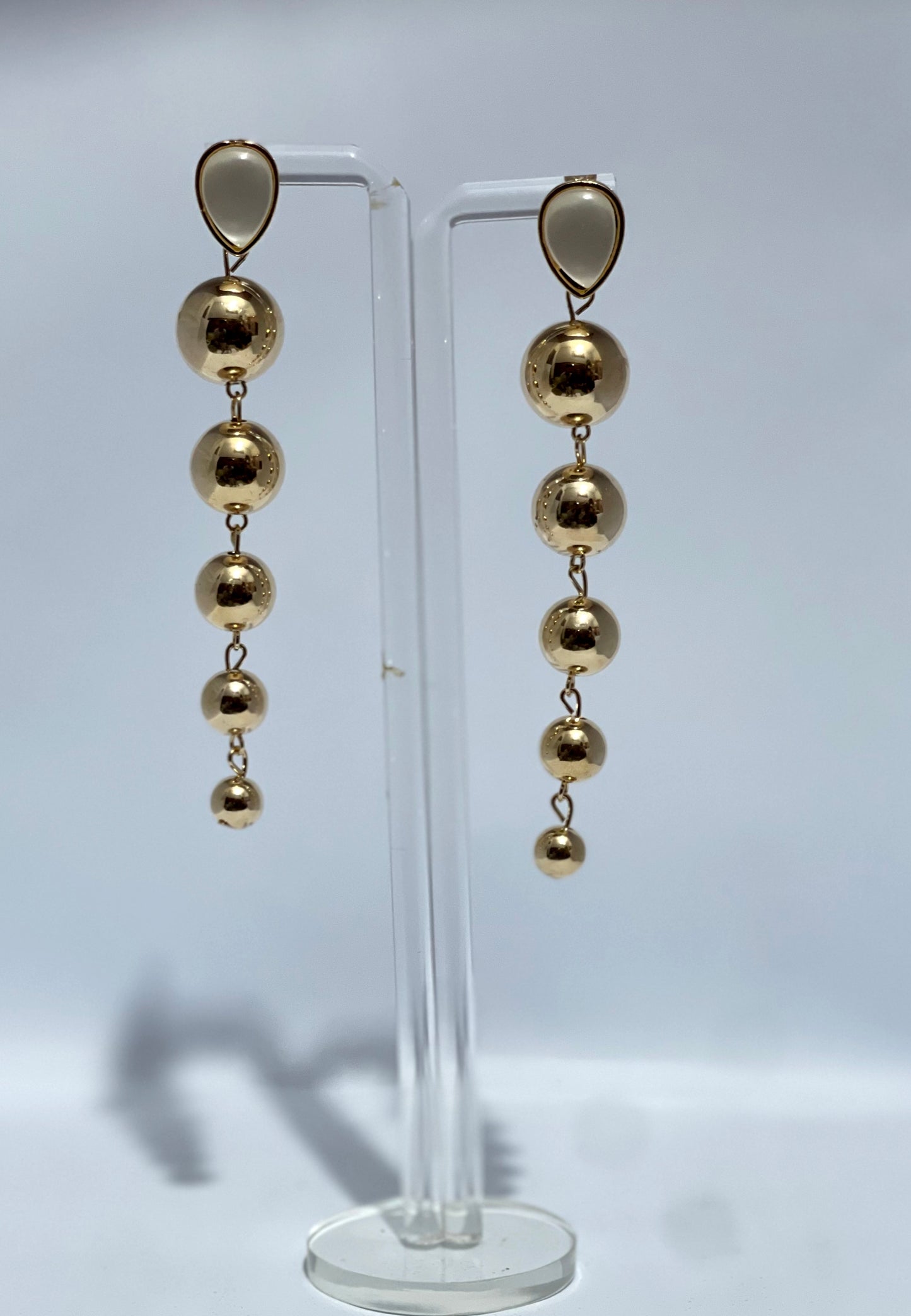 Golden Cascade Drop Earrings