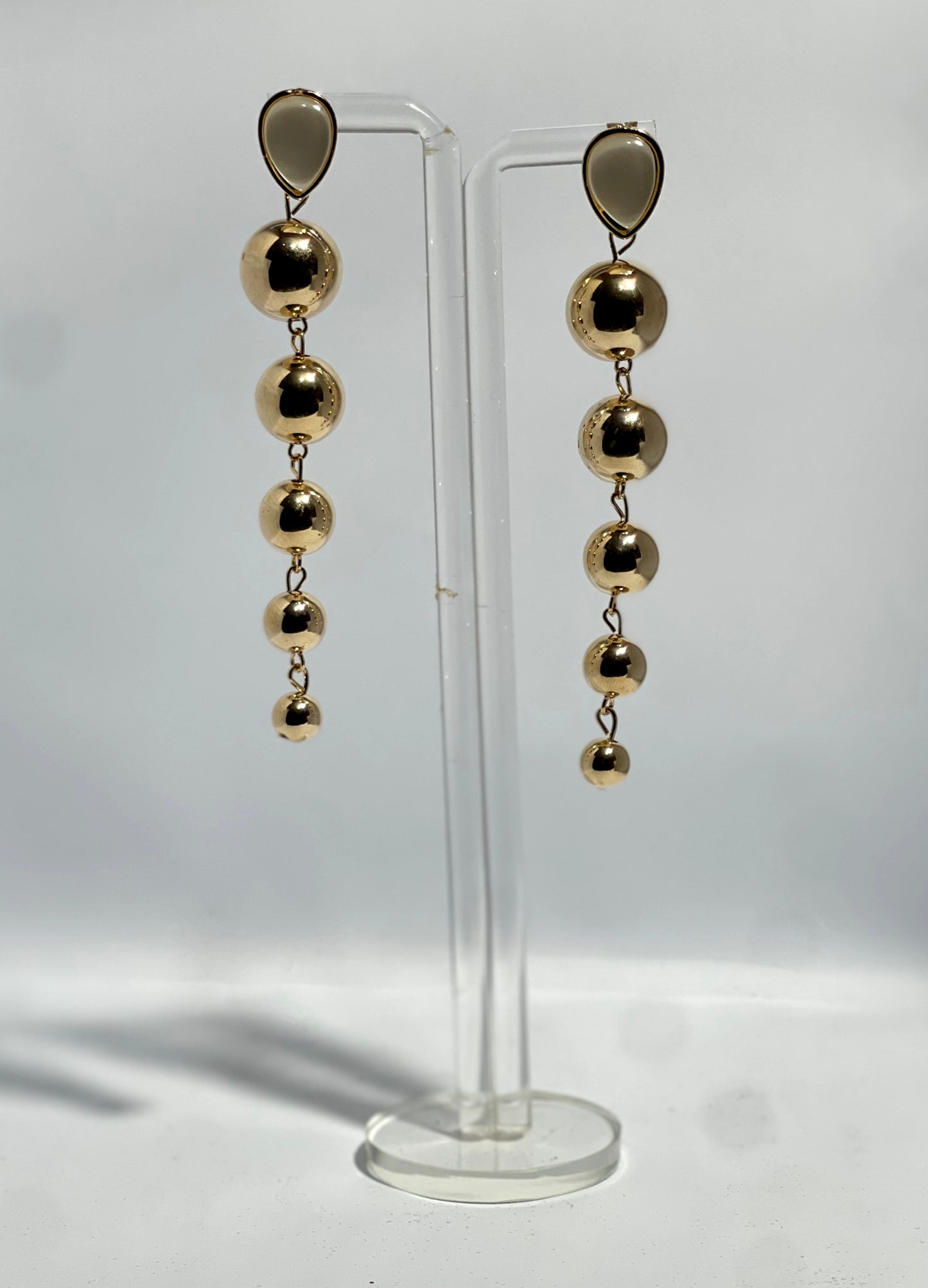 Golden Cascade Drop Earrings